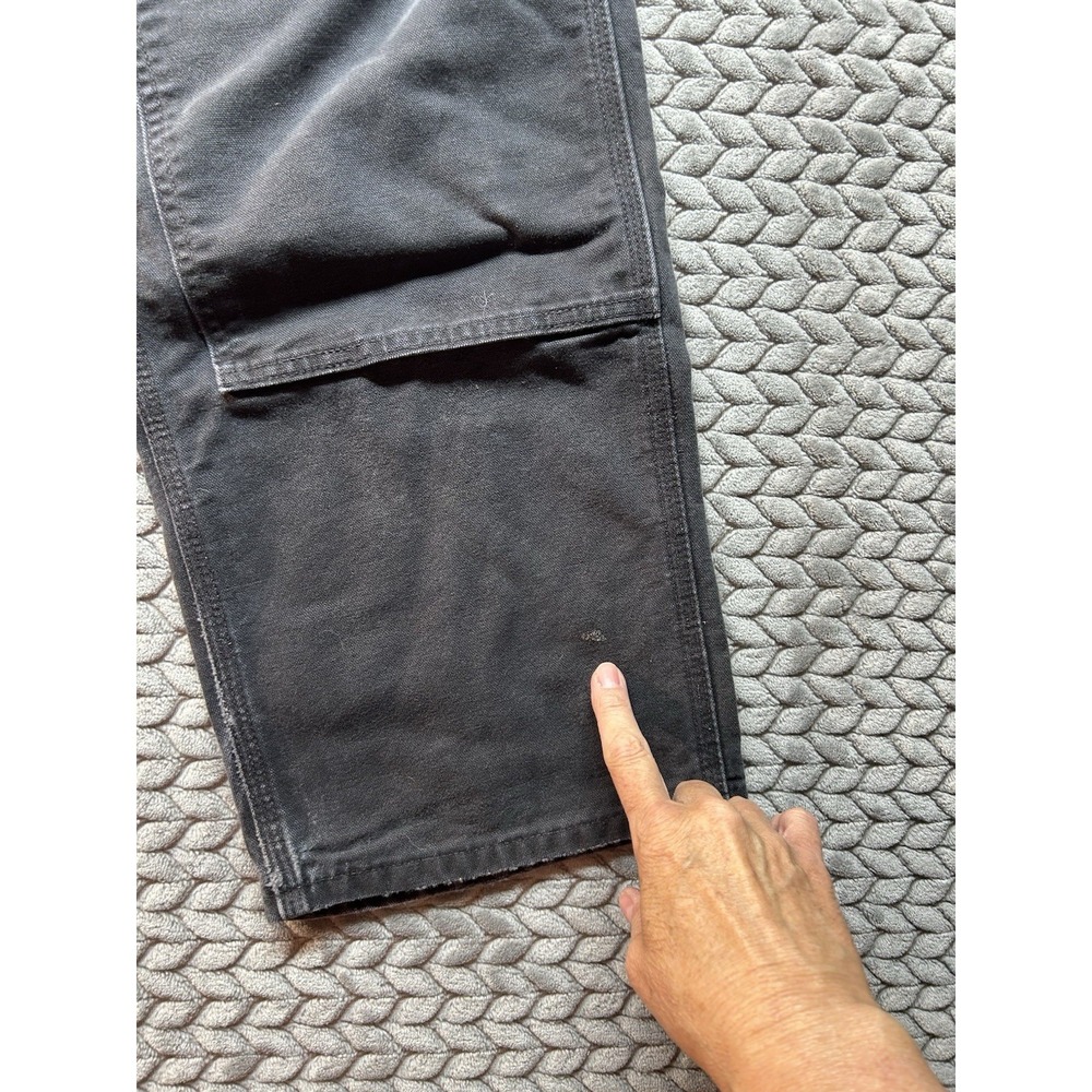 Carhartt B01 BLK Duck Double Front Work Pants Mens 36x30 Black USA Made - Picture 12 of 12